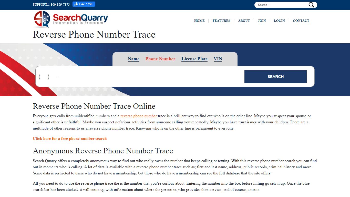 Reverse Phone Number Trace - SearchQuarry.com